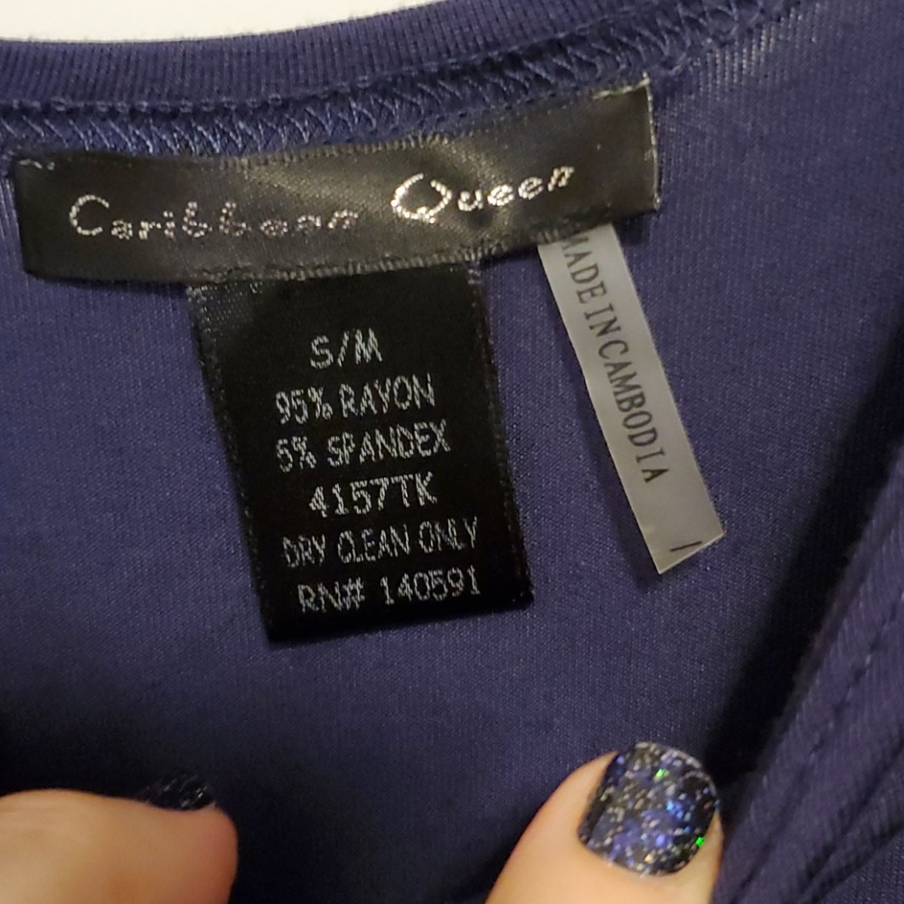 Navy Blue Tunic - Picture 2 of 3